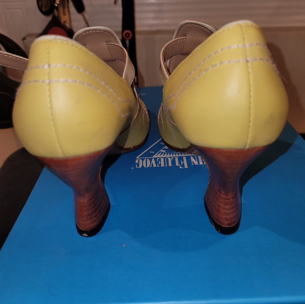 John Fluevog Yellow Size 8. Worn a few times.
